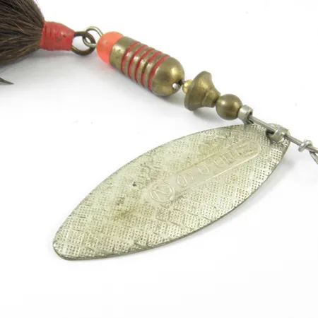 Vintage Mepps Aglia Long 2 Dressed, 1/4oz Silver spinning lure #3349