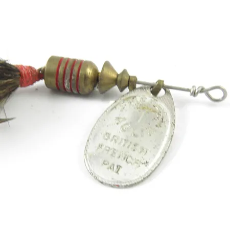 Vintage Mepps Aglia 1 dressed, 1/8oz Silver spinning lure #3351