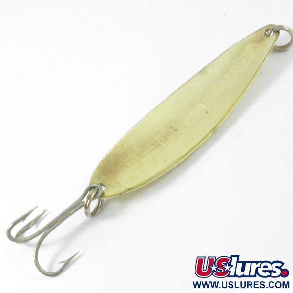 Vintage   Sølvkroken Storlaksen ​, 1/3oz Gold fishing spoon #3355