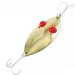 Vintage  Hofschneider Red Eye Wiggler 3359, 1oz Gold / Red Eyes fishing spoon #3359