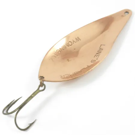Vintage Lanes Tackle & Bait  Lane's Flasher , 2/3oz Copper fishing spoon #4969