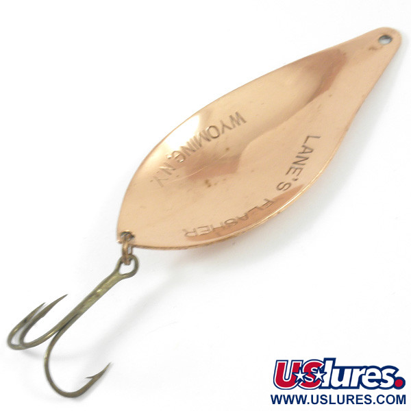 Vintage  Lanes Tackle & Bait  Lane's Flasher , 2/3oz Copper fishing spoon #4969