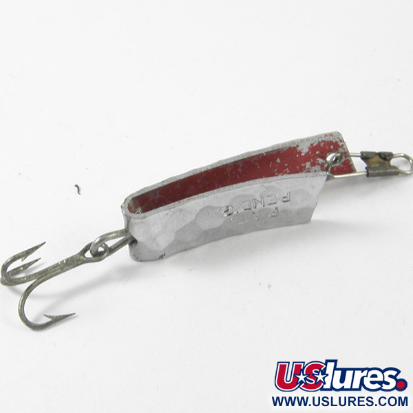Vintage South Bend Super-Duper 501, 3/32oz Hammered Silver / Red fishing  spoon #3367