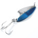 Vintage  Seneca Little Cleo, 1/8oz Nickel / Blue fishing spoon #3371