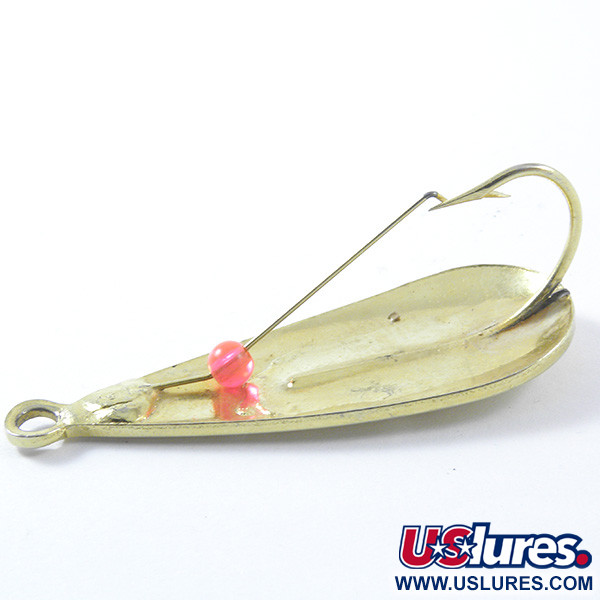 Vintage  Marathon Bait Company Weedless Marathon, 1/4oz Gold fishing spoon #3375