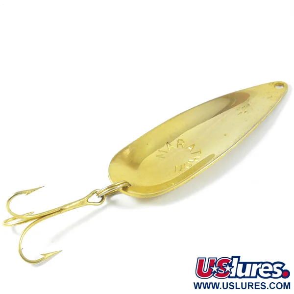 Vintage  Marathon Bait Company Marathon, 3/5oz Gold fishing spoon #3377