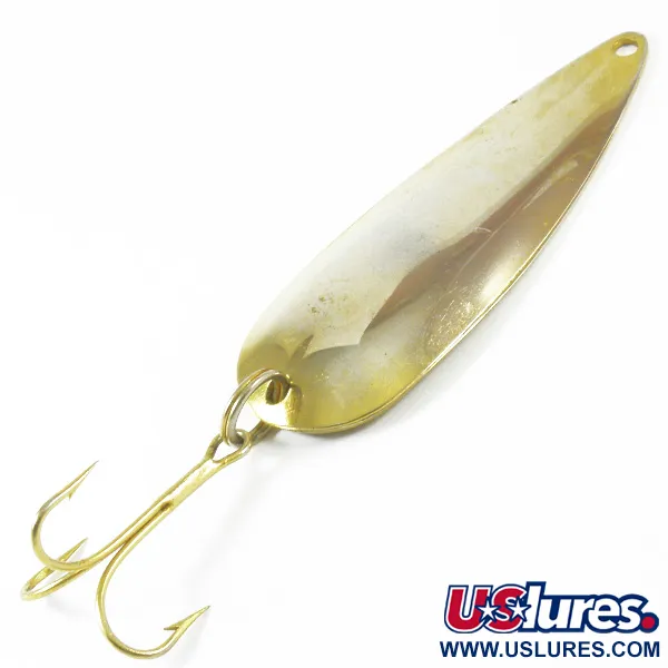 Vintage  Marathon Bait Company Marathon, 3/5oz Gold fishing spoon #3377
