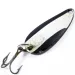 Vintage  Eppinger Dardevle Midget, 3/16oz Black / White / Nickel fishing spoon #3378