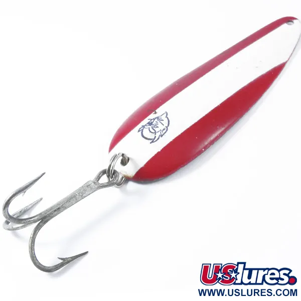 Vintage  Eppinger Dardevle, 1oz Red / White / Nickel fishing spoon #3381