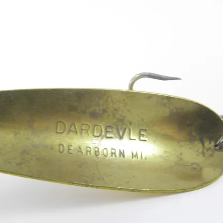 Vintage Eppinger Dardevle, 1oz Five of Diamonds fishing spoon #3382