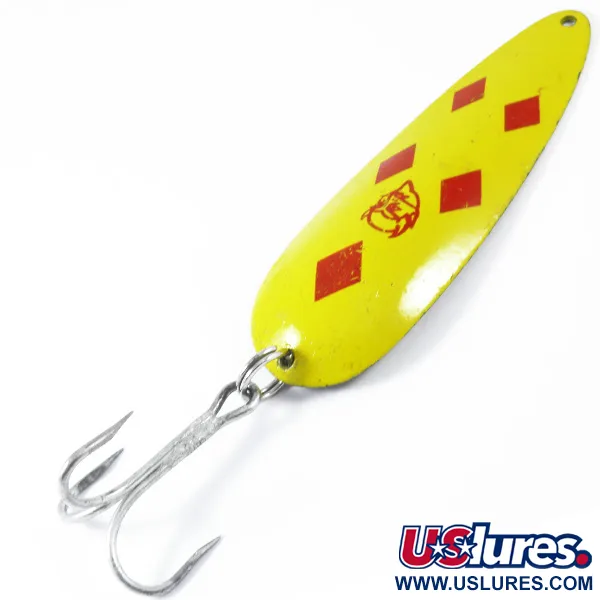 Vintage  Eppinger Dardevle, 1oz Five of Diamonds fishing spoon #3382