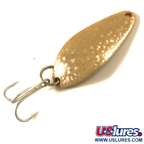Vintage Little Cleo Seneca, 1/4oz Gold / Yellow fishing spoon #15101