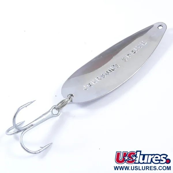 Vintage   Johnson Sprite, 1/3oz Nickel fishing spoon #3387