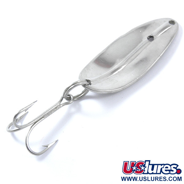 Vintage   Main liner , 2/5oz Nickel / Moon jelly fishing spoon #3388