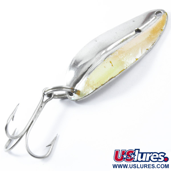 Vintage   Main liner , 2/5oz Nickel / Moon jelly fishing spoon #3388