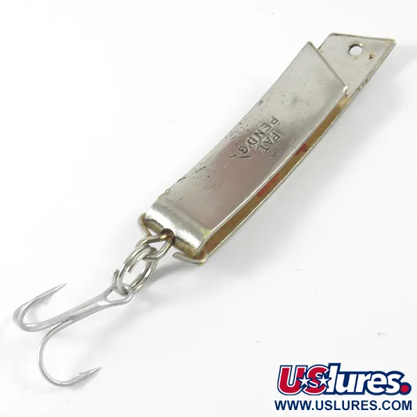 Vintage  South Bend Super-Duper 506, 1/4oz Nickel fishing spoon #3393