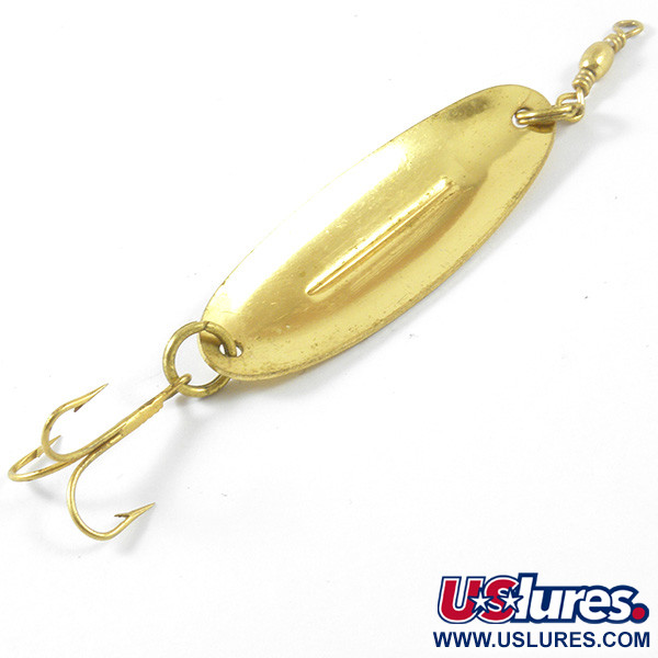 Vintage   Williams Wabler W40, 1/4oz Gold fishing spoon #3397