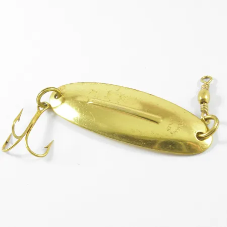 Vintage Williams Wabler W40, 1/4oz Gold fishing spoon #3397