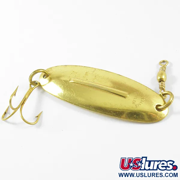 Vintage   Williams Wabler W40, 1/4oz Gold fishing spoon #3397