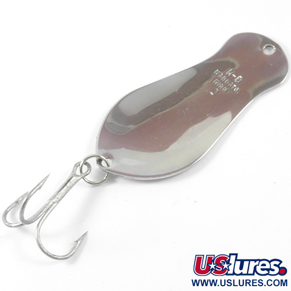 Vintage  K-B Bait K-B Spoon 2, 1/2oz Nickel fishing spoon #3398