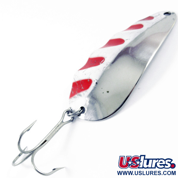 Vintage Lucky Strike Nickel Half Wave, 1/2oz Nickel / Red / White fishing  spoon #3400