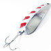 Vintage   Lucky Strike Nickel Half Wave, 1/2oz Nickel / Red / White fishing spoon #3400