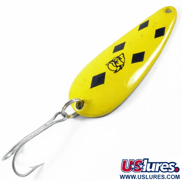  Eppinger Dardevle Imp, 2/5oz Yellow / Black / Brass fishing spoon #3406