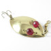 Vintage  Hofschneider Red Eye junior, 1/2oz Gold / Red Eyes fishing spoon #3417