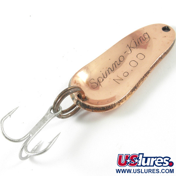 Vintage  Weller Spinno-King 00, 1/4oz Copper fishing spoon #3426