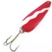 Vintage  Weller GYPSY KING 0, 2/5oz Red / White / Nickel fishing spoon #3450
