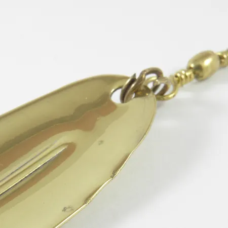 Vintage Williams Wabler W55 Lite, 1/4oz Gold fishing spoon #3451