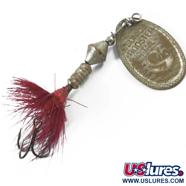 Vintage  Yakima Bait Worden’s Original Rooster Tail Sonic, 3/32oz Silver spinning lure #3456