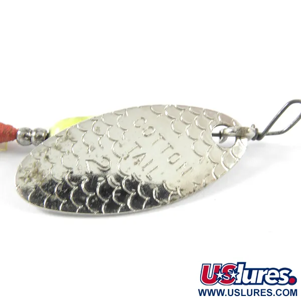 Vintage  Cotton Cordell Cotton Tail, 1/8oz Nickel spinning lure #3458