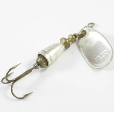 Vintage Blue Fox Super Vibrax 1, 1/8oz Silver spinning lure #3468