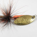 Vintage  Yakima Bait Worden’s Original Rooster Tail, 3/32oz Orange / Brass spinning lure #3470