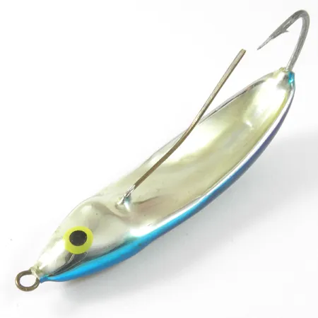 Vintage Weedless Rapala Minnow Spoon, 1/3oz Light Blue Metallic fishing spoon #3476