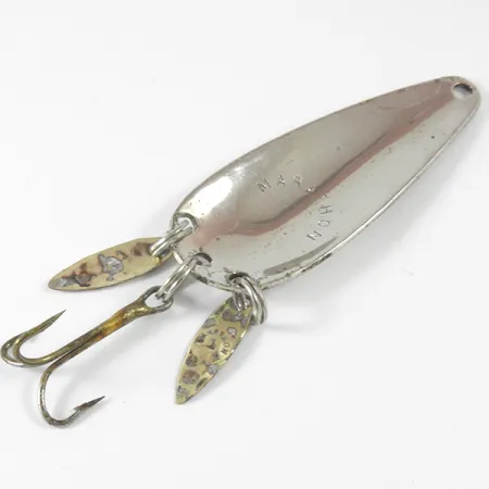 Vintage Marathon  Marathon, 2/5oz Hammered Nickel fishing spoon #3480