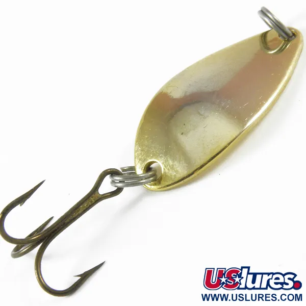 Vintage Acme Little Cleo, 1/8oz Gold fishing spoon #3481