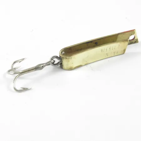 Vintage South Bend Super Duper 500, 3/64oz Gold fishing spoon #3486