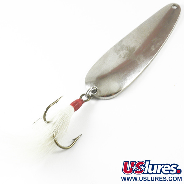 Vintage  Worth Chippewa, 1 1/4oz Nickel fishing spoon #3491
