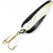 Vintage  Eppinger Dardevle, 1oz Black / White / Nickel fishing spoon #3494