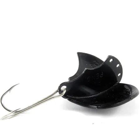 Vintage Harrison Industries Baby Bat, 1/2oz Black fishing spoon #3506