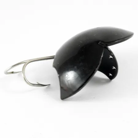 Vintage Harrison Industries Baby Bat, 1/2oz Black fishing spoon #3506