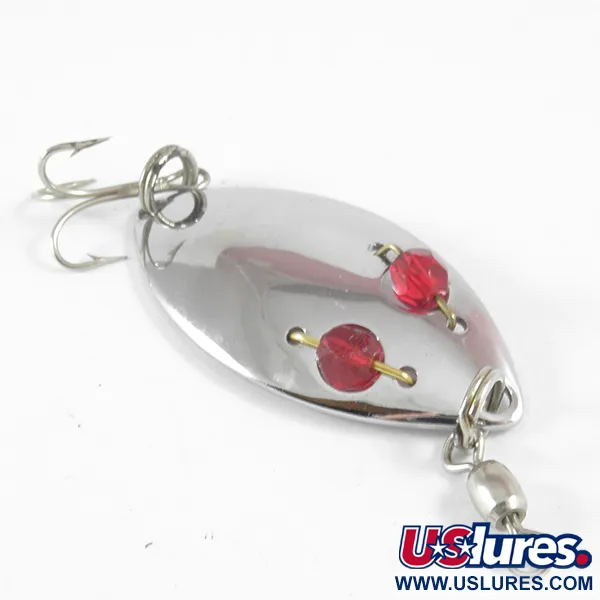 Vintage  Hofschneider Red Eye 3507, 1/4oz Nickel fishing spoon #3507