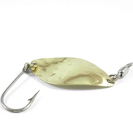 Vintage Luhr Jensen Manistee 3, 1/3oz Gold fishing spoon #3522