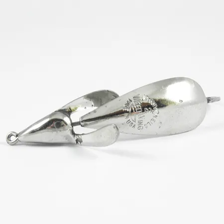 Vintage Johnnie O'Neil Weedless Weed Wing Jonny ONeils, 1/3oz Nickel fishing spoon #3523