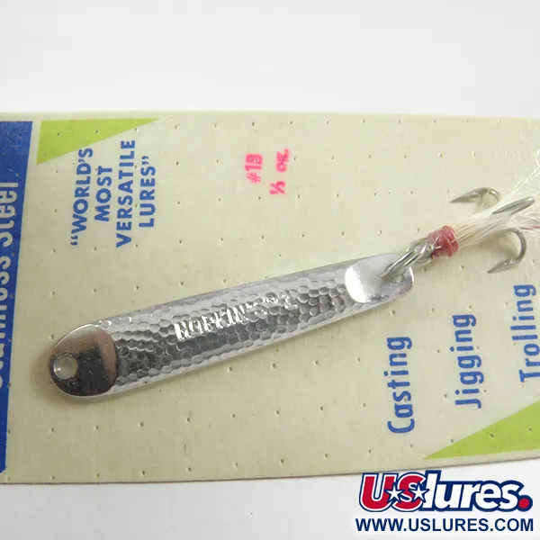   Hopkins s1, 1/2oz Hammered Nickel fishing spoon #3535