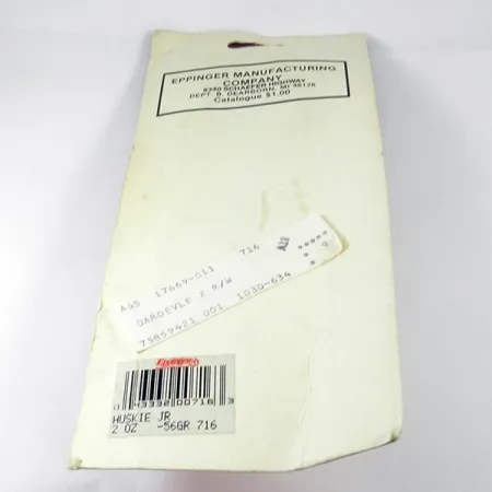 Eppinger Dardevle Huskie Junior, 2oz Red / White / Nickel fishing spoon #3539