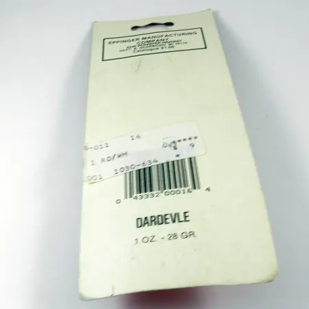 Eppinger Dardevle, 1oz Red / White / Nickel fishing spoon #3538