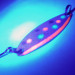 Vintage  Luhr Jensen Needlefish 1 UV, 1/16oz UV Glow in UV light, Fluorescent fishing spoon #3554